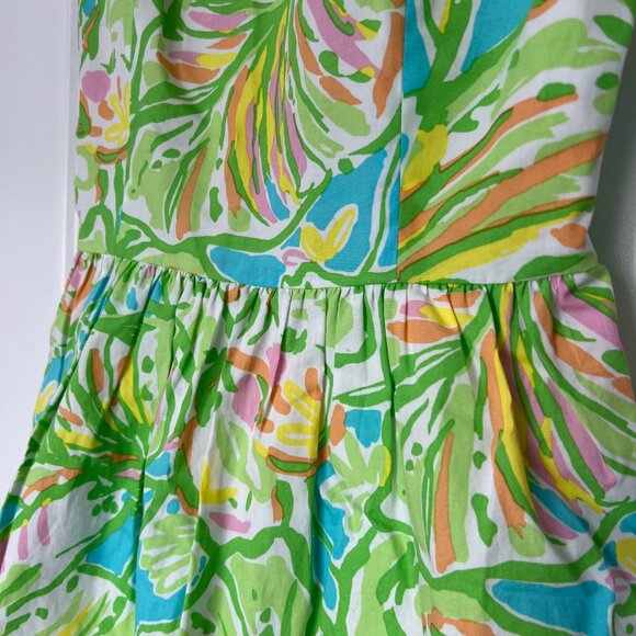 Lilly Pulitzer Fit & Flare Dress Ollie Elephant Ears Print Size 00 - Picture 7 of 9